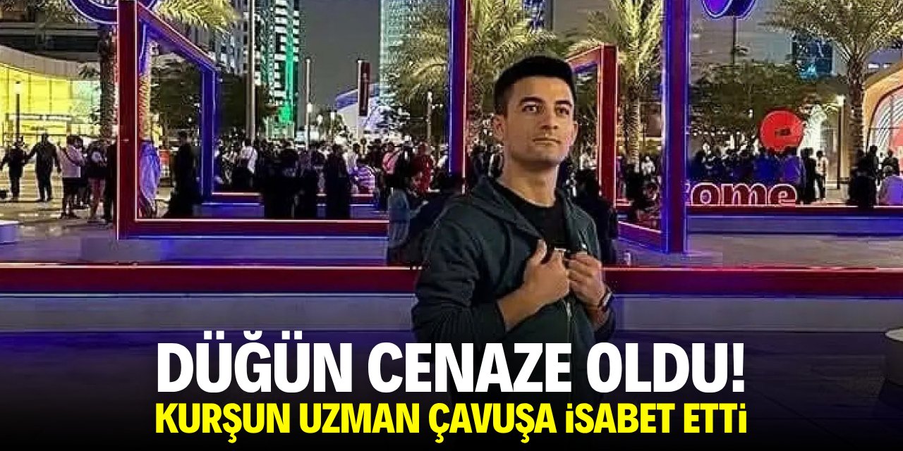 Konya'da düğün cenaze oldu! Kurşun uzman çavuşa isabet etti