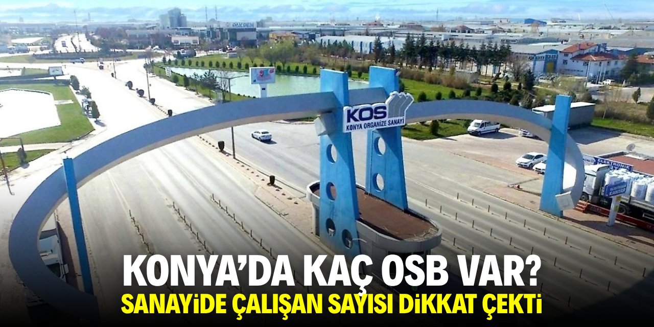 Konya'da kaç OSB var? Sanayide çalışan sayısı dikkat çekti