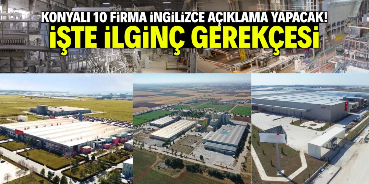 Konyalı 10 firma İngilizce açıklama yapacak! İşte ilginç gerekçesi