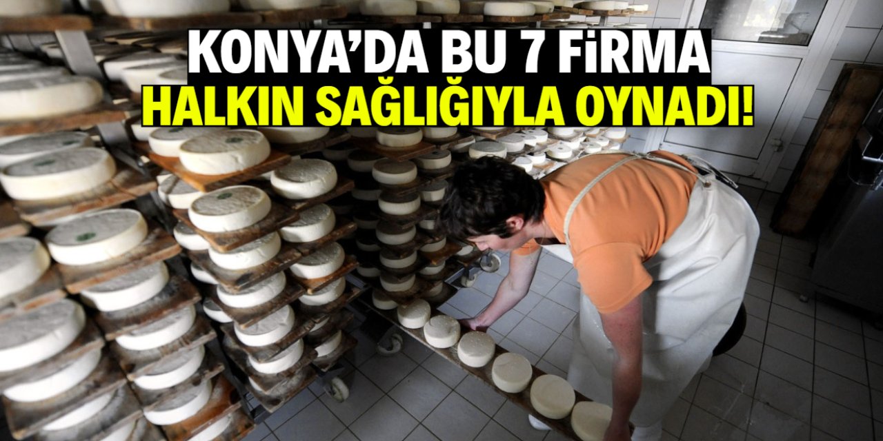 Konya'da 7 firma halkın sağlığıyla oynadı! İsimleri ifşa edildi