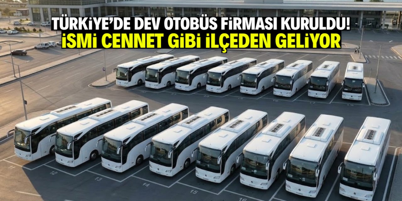 Türkiye'de dev otobüs firması kuruldu! İsmi cennet gibi ilçeden geliyor