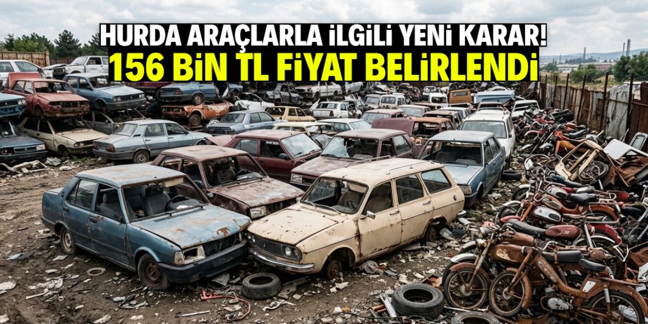 Hurda araçlarla ilgili yeni karar! 156 bin TL fiyat belirlendi
