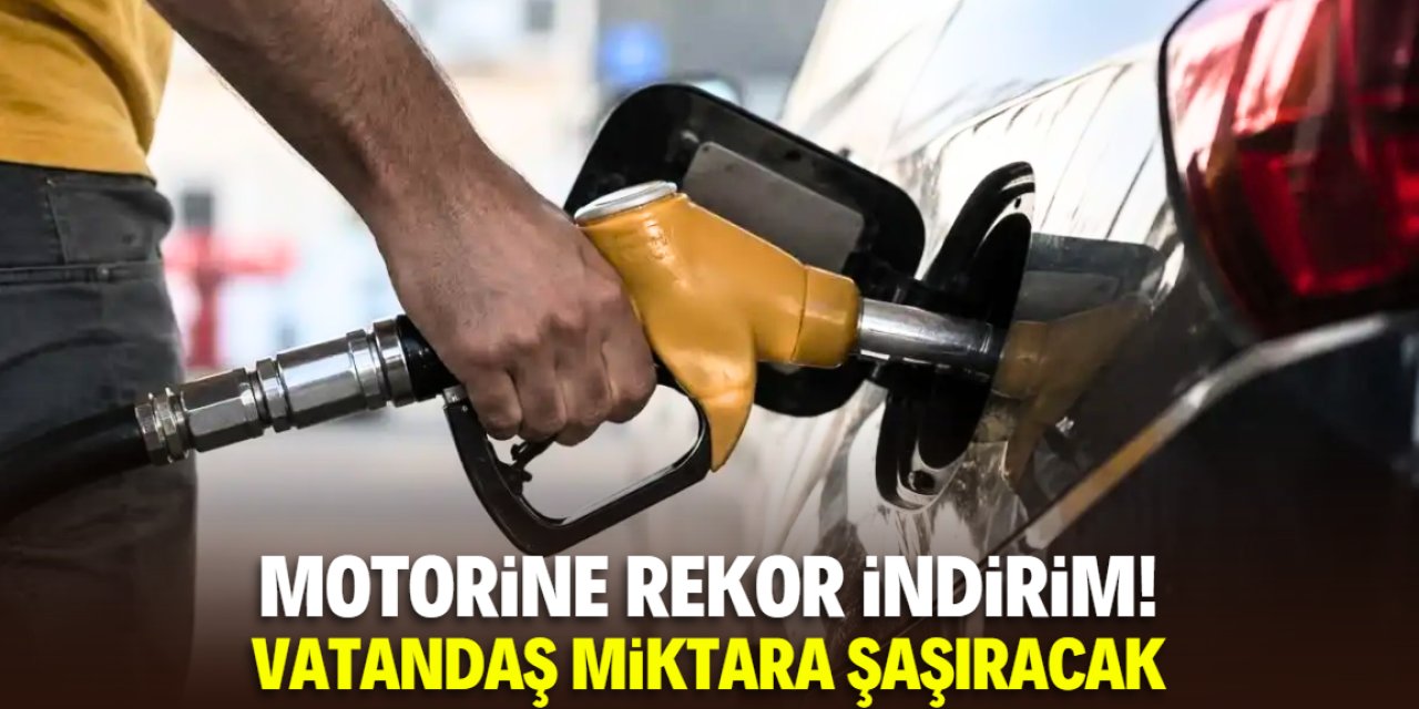 Motorine indirim üstüne indirim! Vatandaş miktara şaşıp kalacak