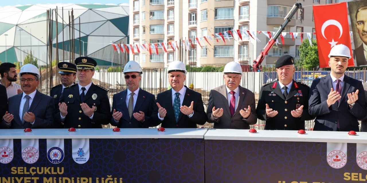 Selçuklu İlçe Emniyet Müdürlüğü'nün temeli atıldı