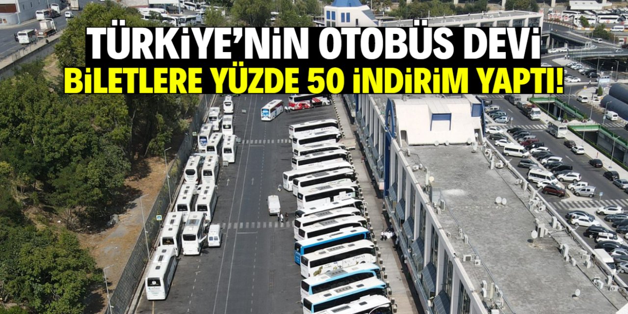Türkiye'nin meşhur otobüs firması biletlere yüzde 50 indirim yaptı!