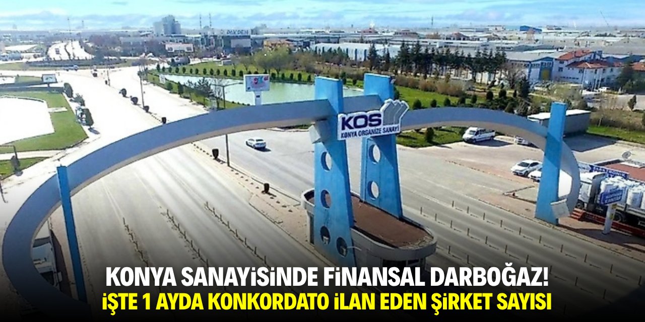 Konya sanayisinde finansal darboğaz! İşte 1 ayda konkordato ilan eden şirket sayısı