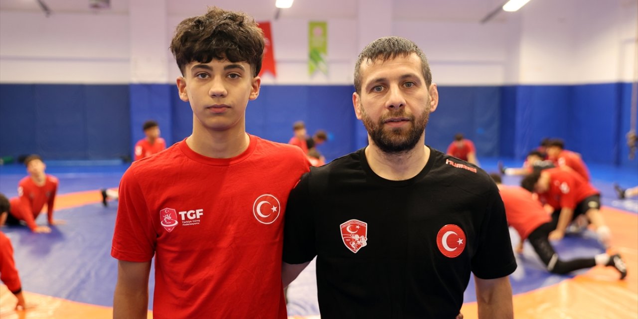 Antrenör babanın şampiyon oğlu güreşte yeni başarılar peşinde