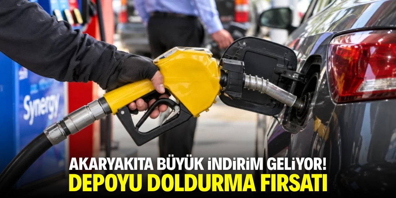 Akaryakıta büyük indirim geliyor! Depoyu doldurma fırsatı