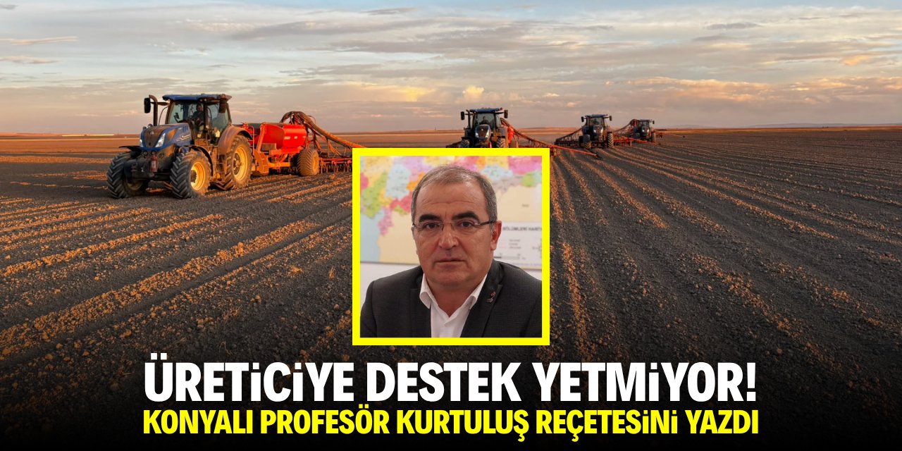 Üreticiye destek yetmiyor! Konyalı profesör kurtuluş reçetesini yazdı