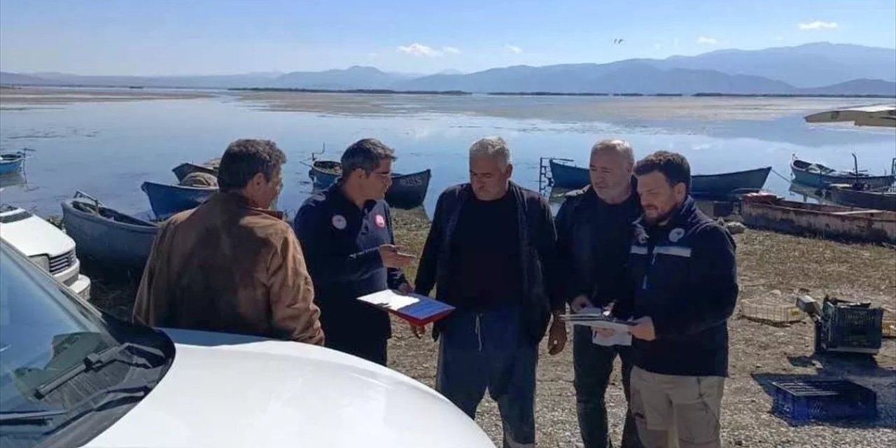 Suğla Gölü'nde balıkçılara denetim
