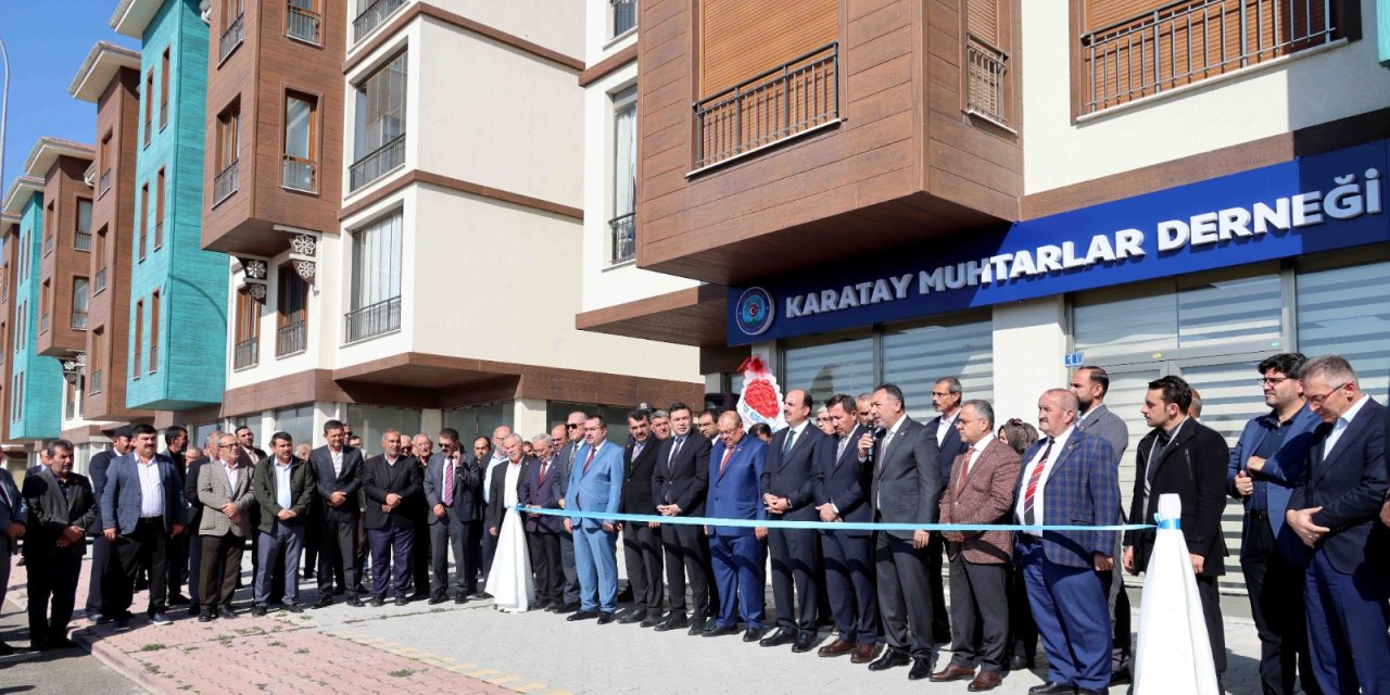 Karatay Muhtarlar Derneği Açıldı