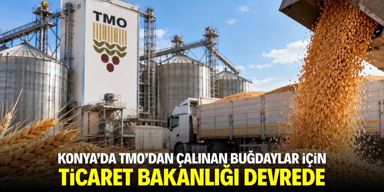 Konya'da TMO'dan çalınan buğdaylar için Ticaret Bakanlığı devrede
