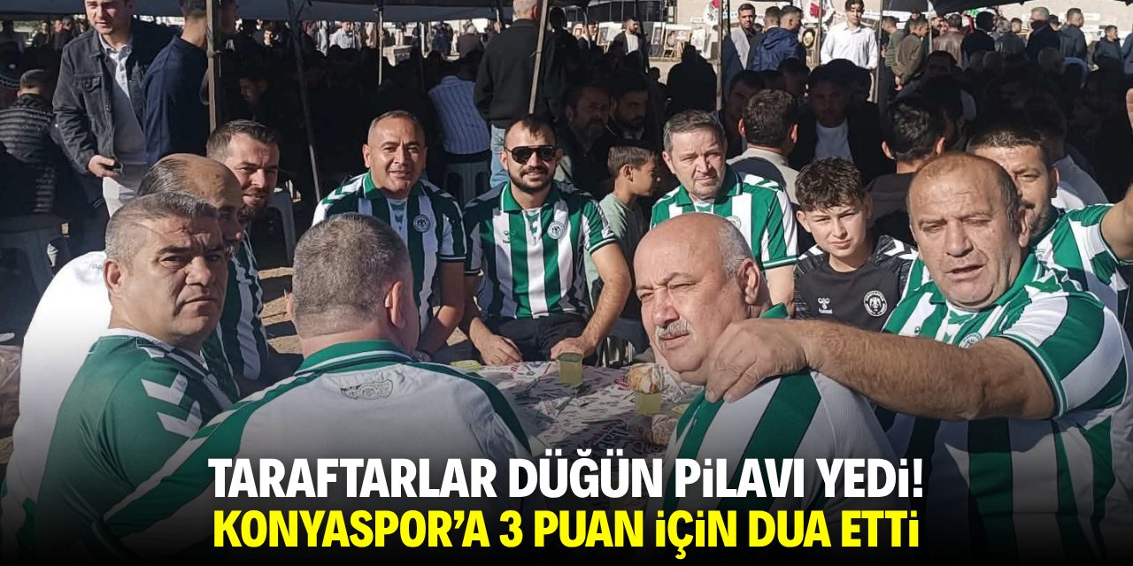 Konyaspor taraftarı düğün pilavı yedi! 3 puan için dua etti