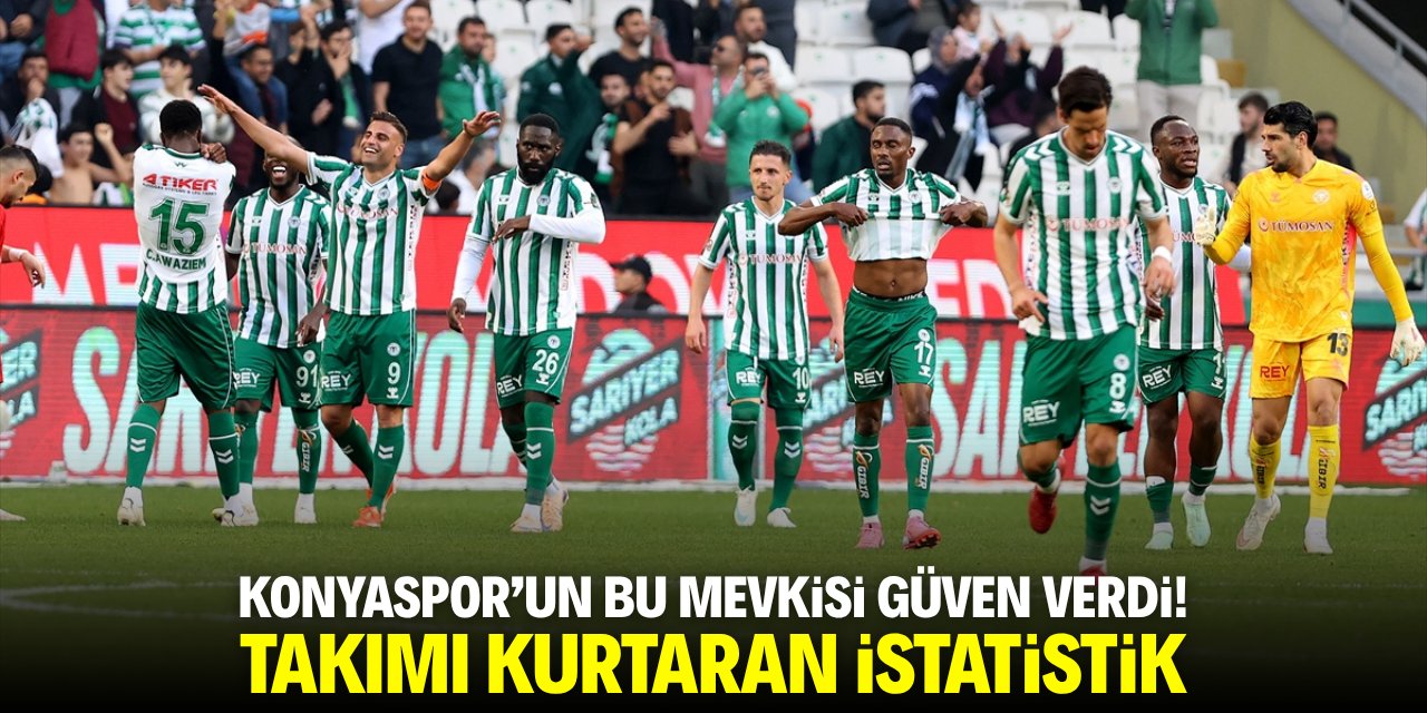 Konyaspor'un bu mevkisi güven verdi! Takımı kurtaran istatistik