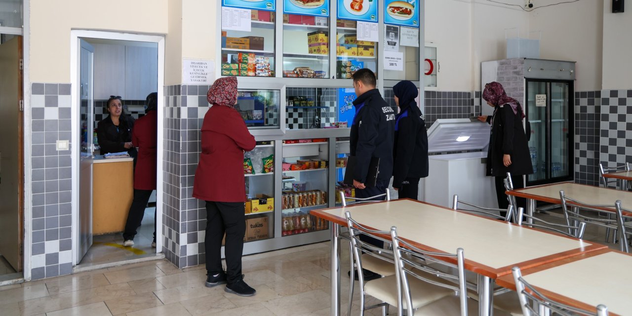 Selçuklu'da kantinlere denetim