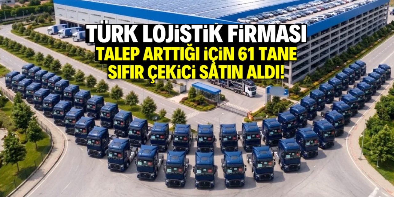 Türk lojistik firması 'talep arttı' dedi! 61 tane sıfır kilometre çekici satın aldı
