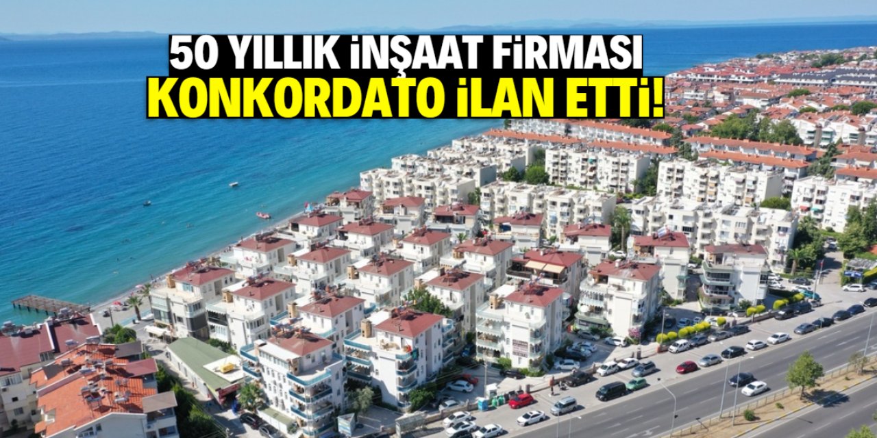 Denize sıfır projeler yapan Türk inşaat firması konkordato ilan etti!