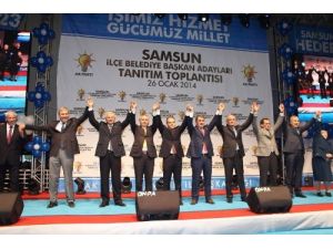 Ak Parti Samsun Teşkilatı İlçe Belediye Başkan Adaylarını Tanıttı