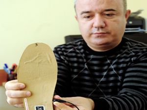 Ayakkabılar için ‘uzaktan kumandalı ısıtma pedi’