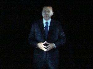 Erdoğan'ın üç boyutlu görüntüsü