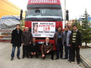 Konya'dan Suriye'ye bir tır "bebe bisküvisi" yola çıktı