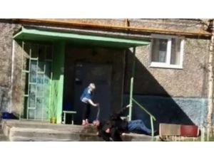 Su Serperek Uyandırdığı Sarhoşun Saldırısına Uğradı