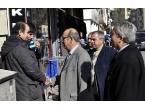 Mhp’li Başkan Adayları Esnafı Dinledi