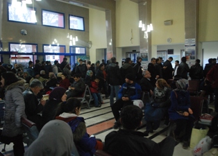 Tren Garı'nda sistem çöktü