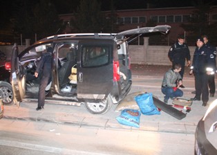 Polisten kaçan alkollü sürücü kovalamaca sonucu yakalandı