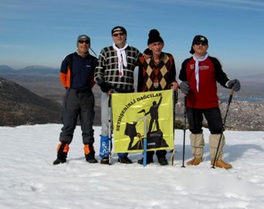 Seydişehirli dağcılar, Kalafat Tepesi'ne tırmandı