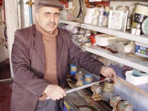 Aksaray'da su sayaçları patladı