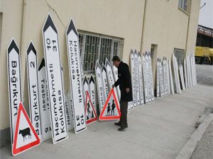 İl Özel İdare bir yılda 6 bin tane levha üretti