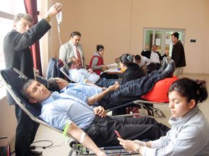 Dedeler'de kan bağışı kampanyası