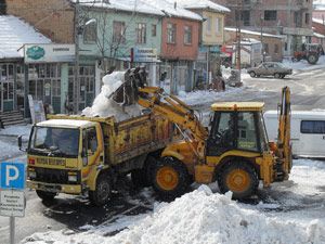 Hüyük Belediyesinde kar seferberliği