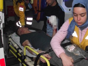 Döner bıçağı ile eli kesildi