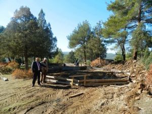 Harmancık Eko Turizm Projesi'ne İlk Kazma Vuruldu