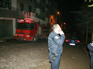 Beyşehir’de yangın paniği bina boşalttırdı