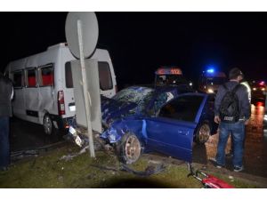 Afyonkarahisar’daki Trafik Kazası Güvenlik Kamerasında