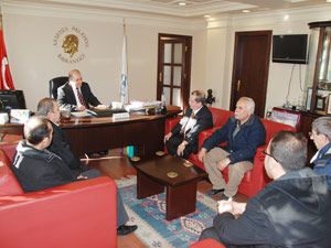 Akşehir oda başkanları Baloğlu’nu ziyaret etti