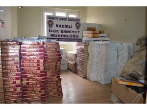 Kadirli’de Kaçak Sigara Operasyonu