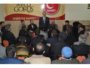 Saadetli Gökhan Gerçek, Demirtaş’ta Seçim Çalışması Yaptı