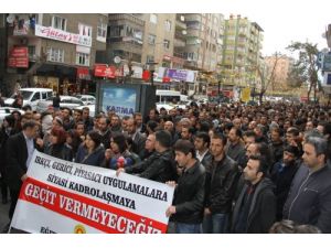Diyarbakır'daki Öğretmenlerden Tasarı Protestosu