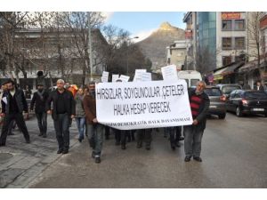 Tunceli’nde Yolsuzluk Tepkisi