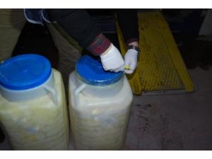 Peynir Bidonlarından Esrar Çıktı