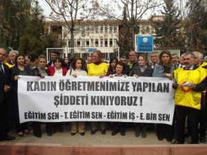 Eğitimciler, Bayan Öğretmene Saldırıyı Kınadı