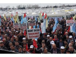 Servisçiler ‘plaka Tahdidi’ İçin Eylem Yaptı