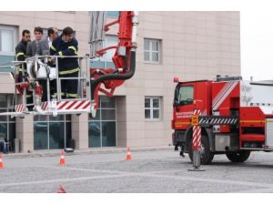Yangın Tatbikatı Gerçeği Aratmadı