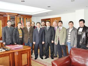 Gazetecilerden Sönmez'e hoşgeldin ziyareti