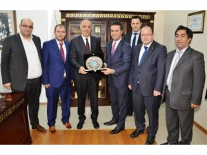 Erzincan Ticaret Ve Sanayi Odası Heyeti, Yücelik'i Ziyaret Etti
