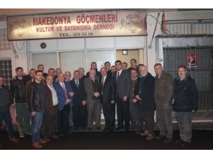 Mhp İzmir Adayı Taşer Makedonya Göçmenlerini Ziyaret Etti